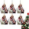 Miniatyrbild 7 av 8: Set med 6 Akryl Julgranspynt, Unika Semesterdekorationer för Trädet To