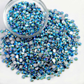 Miniatyrbillede 3 af 4: 14400 stk. Akvamarin AB Flade Rhinestones til DIY Håndværk, SS20, 4,6-4,8 mm Aquamarine AB SS20/14400pcs