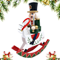 Miniatyrbild 1 av 8: 12\" Traditionella Trä-Nötknäppare Ornament, Juldekorationer C