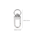 Miniatyrbild 3 av 8: 20st metall snäpphakar Swivel Eye Snap Hook Swivel Hook