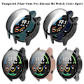 Pikkukuva 2 / 7: Täydellinen PC-suojakuori Xiaomi Mi Watch Color Sport Global -versiolle, näytönsuojakotelo, karkaistu lasikalvo, kirkas vaaleanpunainen