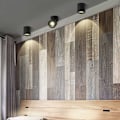 Miniatyrbilde 3 av 5: Justerbar vinkel COB Spotlight Aluminium Spotlight Veggmontert taklampe LED Fri åpning Korridor Gang Korridor Li