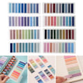 Pikkukuva 2 / 5: 1600 kpl Sticky Tabs Kirjan välilehdet, 80 väriä kirjoitettavat Morandi Sticky Tabs, Väri Sivumerkki Läpinäkyvät Sticky-Notes Välilehdet