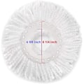 Miniatyrbilde 1 av 4: 6-pakks Spin Mop Hoder - Mikrofiber for Hurrica & Andre Spin Mop Systemer 6pc-white