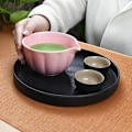 Miniatyrbild 8 av 9: Keramisk Matcha-te, inklusive matchaskål och matchavisp, 5-delars set rosa pink