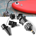Miniatyrbild 3 av 5: Uppblåsbar Sup Adapter För Schrader Ventiler 1st Sup Surf Paddle Ventil Adapter och 4st Gasmunstycke För Uppblåsbara Båtar (Svart)