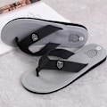 Miniatyrbillede 2 af 7: Afslappet Tofflor Til Mænd Flip Flops Strand Sandaler Sommer Non-Slip Flade Slides Mænd Tøfler Indendørs Sko Mand Mand Mand Slip Perre Sort 41
