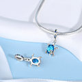 Miniatyrbild 4 av 7: Havssköldpadda Present Pärla Säkerhetskedja För Pandora Original Armband 925 Sterling Silver Clip Charms Hjärta Zircon D Smycken Tillverkning YQT438