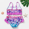 Pikkukuva 4 / 7: 1~14V Flickbaddräkt Flickbaddräkt Set Bikiniset för barn Biquini Infantil Baddräkt för barn-ST108mix ST300 citron 4-5 år