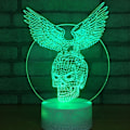 Miniatyrbild 7 av 10: 3D LED-hjort optisk illusionssensor nattlampa med smart T