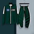 Miniatyrbilde 4 av 5: Squid Game-kostyme, Squid Game-treningsklær, koreansk folkespilldraktsett for fans, cosplay og temaarrangementer, 456 voksen Squid Game-kostyme - Perfekt B B S