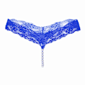 Miniatyrbild 4 av 7: Sexig Spets Underkläder Kvinnor Bakre Bogbyxor Kvinnor G-String T-Back Thong Transparent Underkläder Söt Med Pärlor KL107Rosa En Storlek