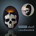 Pikkukuva 2 / 8: Luovasti pelottava luurankokyntelikkö Halloween-koriste skull