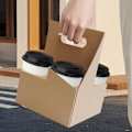 Miniatyrbilde 3 av 8: Bærbare drikkebærere for levering, Levering av drikkebærere | 10X flaskeholder for drikkevarer, Robust pappkoppholder, Flaskeholder for drikkevarer for leveringstjeneste 4-fack bärbar glasunderlägg 10 st