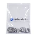 Miniatyrbillede 4 af 4: M5 x 10mm Ydre Diameter Flade Skiver - 100 stk 18-8 (304) Rustfrit Stål Flade Skiver Silver M5/304
