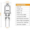 Pikkukuva 2 / 6: G4-halogeenilamput 10W 12V - Lämmin valkoinen - 10 kpl 10W 10 kpl 10W 10 pcs