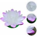 Pikkukuva 5 / 5: 2 kpl Purppura LED kelluva lootusvalo Vedenpitävä aurinkokennoallas Vesi Lilja Kelluva lyhty Lotus Kukka Puutarha-allas Koristelu