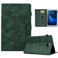 Miniatyrbilde 1 av 5: SQBB För Samsung Galaxy Tab A 10.1 (2016) T580 Tower Bike Butterfly Pattern Printed Microfiber Läder Tablet Fodral Vikbar Stand Case P Green