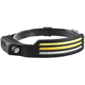 Miniatyrbilde 1 av 5: 230 Brightbeam Hodelykt Oppladbar, LED Oppladbar Hodelykt, LED Stripe Hodelykt Lommelykt med Bevegelsessensor, 10 Moduser Vanntett Led Hodelykt Fo