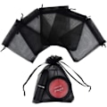 Miniatyrbillede 3 af 4: 50 stk Organzaposer 3,54\"x4,33\" Satin Snørepose Smykke Gaveposer (Sort) Black 50 Count (Pack of 1)