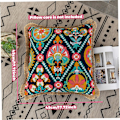 Pikkukuva 2 / 6: Broderad kastkuddfodral vintage tofs 18x18 tum kuddfodral bomullssoffa kuddfodral med dragkedja för soffa, sängkast kuddfodral