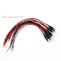 Pikkukuva 2 / 6: 10 kpl DC 24V 18cm 5mm esijohdotetut LED-lamput punainen 18cm Red 18cm