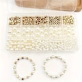 Miniatyrbillede 7 af 7: 720st perler til armbåndsfremstilling DIY perle smykker Voksne charms Streng Krystal Fornødenheder 720stk