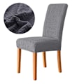 Miniatyrbild 1 av 7: Elastiskt överdrag Stretch sits överdrag Jacquard Spandex fodral för köksstol Säte Hem Hotell Bankett mörkgrå 1st