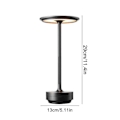 Miniatyrbild 5 av 5: Sladdlös skrivbordslampa - Dimbar metall USB uppladdningsbar skrivbordslampa - 1 st silver silver