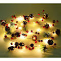 Pikkukuva 1 / 5: Bitar Julbär Holly Garland, 204cm LED-ljus Garland Julbär Kotter Garland Deko för Jul Cr