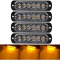 Miniatyrbillede 1 af 4: 4 stk. LED-nødlys til køretøjer, nødlys til lastbiler, blinkende lys