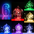 Miniatyrbillede 1 af 4: 12 Pak Batteridrevne Fe-Lys, 7ft 20 LED til Bryllup, Mason Jar 6 Colors 12 Pack