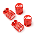 Miniatyrbillede 1 af 7: För Suzuki Alto Bilhjul Ventile Caps Däck Stem Täcker Airdust Vattentäta Tillbehör red2