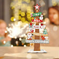 Miniatyrbillede 7 af 8: DIY Jule Diamant Maleri Sæt, Speciel Formet Træ Ornament B