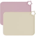 Miniatyrbillede 1 af 8: Moonkie Silikon Baby Bordmåtte, 2-pak | Skridsikker Design, BPA-fri | Vaskbare Bordmåtter til Børn (Lyse Lilla/Hudfarver) Light Mauve/Skin Tones