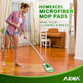 Pikkukuva 5 / 5: 4 pakkausta Swiffer Sweeper -moppiin sopivia uudelleenkäytettäviä kosteuspyyhkeitä, TamApon uudelleenkäytettävä moppi
