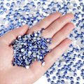 Miniatyrbilde 1 av 4: 14400 stk Lyssapphirblå Flatback Rhinestones for Håndverk, SS16, 3,8-4,0 mm Light Sapphire SS16/14400pcs