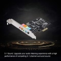 Miniatyrbild 2 av 5: SQBB PCI-E ljudkort 5.1 6-kanals CMI8738 Chipset Audios Digital Desktop PCI-E-kort