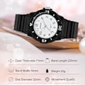 Miniatyrbillede 5 af 7: Ur til mænd og kvinder Luminous Analog Ur Simpel Fritidsur Mode Resin Ur 50m Vandafvisende Armbåndsur Sort Grøn A Damer Black white A The lady