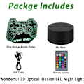 Miniatyrbilde 6 av 8: 3D-videospillkontroller nattlampa 3D-illusjonsspill O