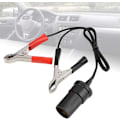 Miniatyrbilde 4 av 8: Sigarett-tenneradapter, 12V bilbatteriklemme på adapter Sigarettuttak Tenner Reiselader