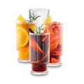 Miniatyrbillede 1 af 5: 4-pak Riflet Glas, 270 ml Transparent