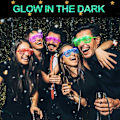 Miniatyrbilde 1 av 4: 20-pak LED-briller til Halloween, Lysende Shutter Shades Party-gaver Multi Color