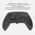 Miniatyrbilde 2 av 9: Trådløs spillkontroll Profesjonell ergonomisk følsom Hjem USB Gamepad Joystick for Android Svart