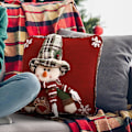 Miniatyrbillede 6 af 8: K pudebetræk | julepudebetræk | julepudebetræk | julepuder | pudebetræk | søde julepude pudebetræk julepudebetræk til soveværelse stue sofa sofa bil Snögubbe