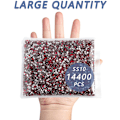 Miniatyrbilde 4 av 4: 14400 stk Røde Flatback Rhinestones for DIY Håndverk, Siam, SS10, 2,7-2,9 mm Siam SS10/14400pcs