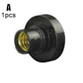 Miniatyrbillede 8 af 10: 10 stk. E14 Glødepære Skrue Lampe Fastgørelse Sockel Holder Skruesokkel sort One-size 10stk