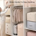 Miniatyrbillede 8 af 8: Stærke Flyttekasser, Selvkondenserende Ziplock-Organiseringspose, Grå XL (20,5x16,5x23,6 tommer) Grey XL(20.5*16.5*23.6inch)