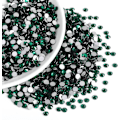 Miniatyrbillede 2 af 4: 2880 stk Grønne Flade Rhinestones til DIY Håndværk, Smaragd, SS30, 6,3-6,5 mm Emerald SS30/2880pcs
