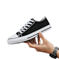 Miniatyrbilde 6 av 7: Nye Canvas Sko Menn Trendy Sko Menn Casual Par Sko Studenter Koreansk Stil Lace Up Low Cut Sneakers For Studenter A11 39